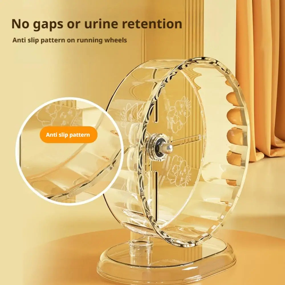 Hamster Transparent Running Wheel Toy For Hamster Quiet Running Exercise Toy Easy To Disassemble And Clean Pets Accessories